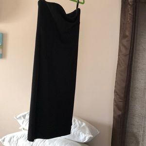 Banana Republic black strapless mini